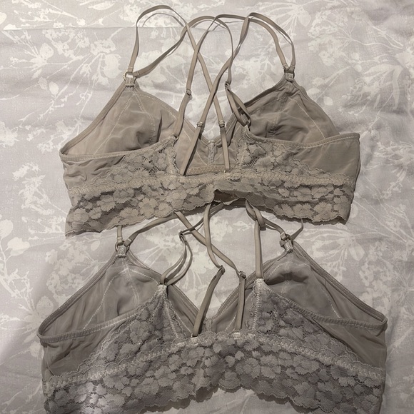 Aerie Bralette lace. 1 beige 1 grey - Picture 2 of 2